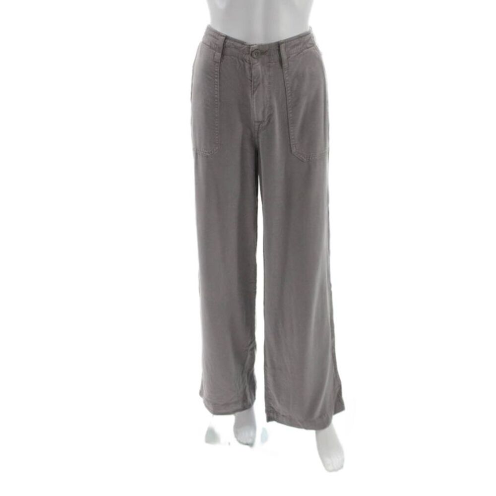 Fidelity Denim Womens Gray Cargo Pants Lyocell Button Boho Size 28